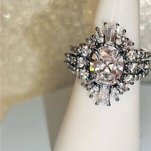 Bomb Party Diamond Cubic Zirconia Statement Ring RBP7390 Size 7